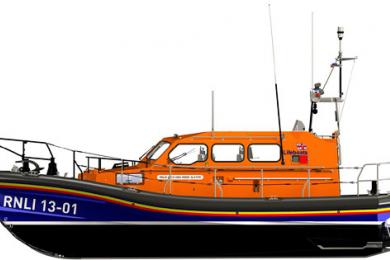 Shannon Class Lifeboat. Drawing from RNLI