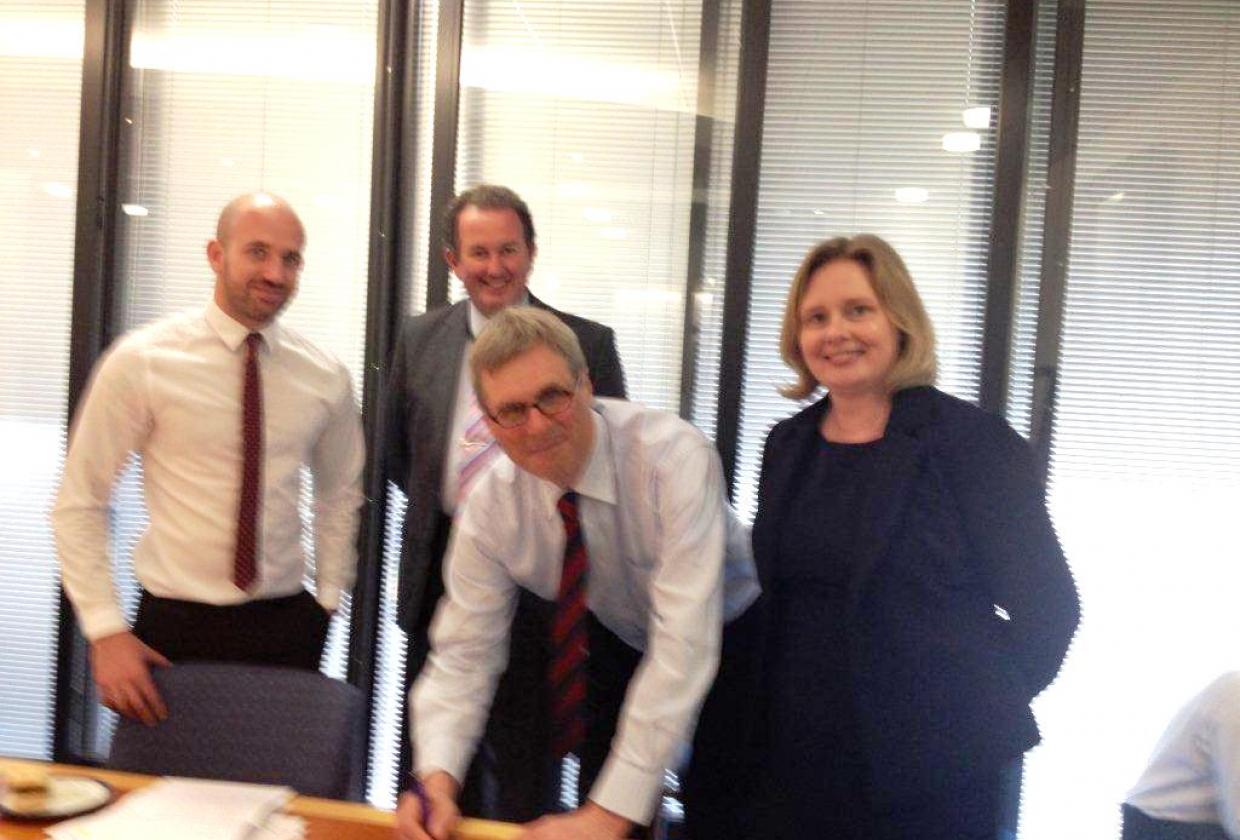 Signing the 2013 Annual Accounts Signing the 2013 Annual Accounts