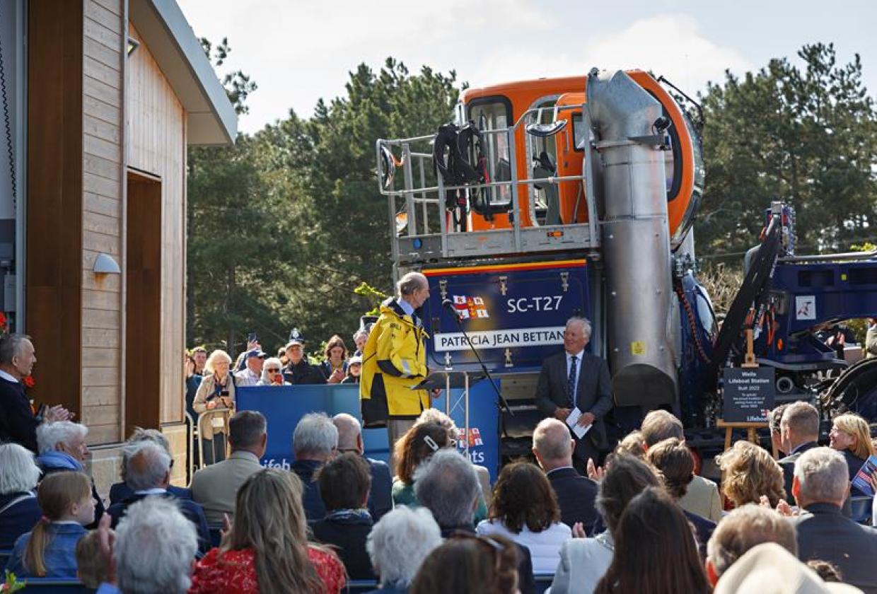 Wells lifeboat dedication ceremony