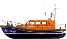 Shannon Class Lifeboat. Drawing from RNLI