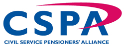 The Civil Service Pensioners' Alliance (CSPA) logo. Click to access the Civil Service Pensioners' Alliance (CSPA) website